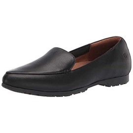 Shoes for Crews Loren, Womens Shoes, Non Slip Work Shoes, Slip Resistant, Black Flats for Work, Comfortable, Lightweight Cushioned Flats, Black Size 9