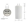 BlueNatHxRPR 25uF MFD CBB60 Run Capacitor for Air Compressor Water