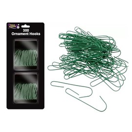300 Christmas Tree Ornament Baubles Hangers Hooks Hanging Wire Holder Craft Hook (assorted sizing)