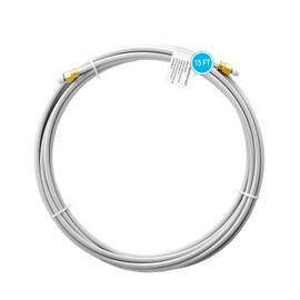 PEX Refrigerator Water Line - 15FT Ice Maker Tubing with 1/4" Compression Fittings，Flexible Hose For Potable Drinking Water