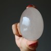 Satin Crystals Rutilated Quartz Egg Divine Light Spiritual White 2.0-2.25