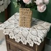 Yizunnu Lace Doilies Table Placemats Handmade Crochet Tablecloth Vintage Round