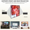 72 Inch Projector Screens Portable Fast Fold High-Density White Less