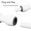Qrity 1/4" Inline Tap/Shut-Off Valve/Isolation Valve, Reverse Osmosis Water Filtration