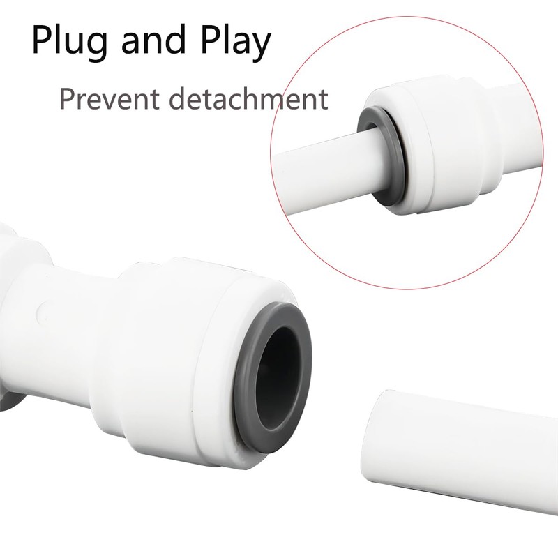 Qrity 1/4" Inline Tap/Shut-Off Valve/Isolation Valve, Reverse Osmosis Water Filtration