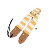 Guitar Strap Stylish Stripe Pattern Thickened Cotton Leather Adjustable Guitar