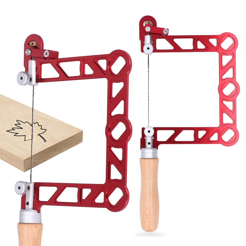 Woodworking Coping Saw, U Shape DIY Handsaw with Wooden Handle