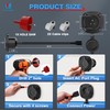 MICTUNING 20A 125V AC Port Plug with 5-in-1 T-Blade Adapter,