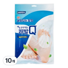 Quick Foot Q Smelly Foot Care Pad, 60 sheets, 10 pieces / 쾌발 Q 냄새먹는 풋케어 패드, 60매입, 10개