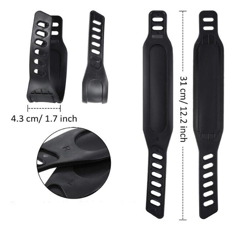 1Pair Exercise Bike Pedals Anti Slip Strip Pattern Portable Exercise