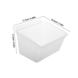 Tofficu Slat Wall Storage Bin Compact Plastic Organizer for Tools Sundries and Accessories Versatile Wall Mounted Desktop Use for Garage Workshop and Office Efficient Design