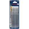 Bosch T344DP 5-Piece 6 In. 6 TPI Precision for Wood