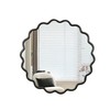 Udorich Enhance Your Space with a Solid Wood Wavy Mirror,