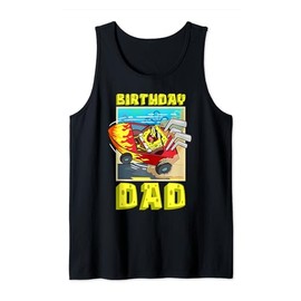 Mademark x SpongeBob SquarePants - SpongeBob Birthday Dad Driving Super Car Father Birthday Fun Tank Top