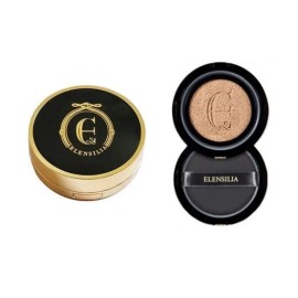 Ellencilla Escargot Essence Cover Cushion Premium 15g SPF50+ Original + Refill Set / 엘렌실라 에스카르고 에센스 커버 쿠션 프리미엄 15g SPF50+ 본품+리필 세트