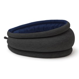 OSTRICHPILLOW Light - Reisekissen | Flugzeugkissen, Autoreisekissen, Büro, Power Nap | Reisezubehör für Männer & Frauen (Moonlight Blue)