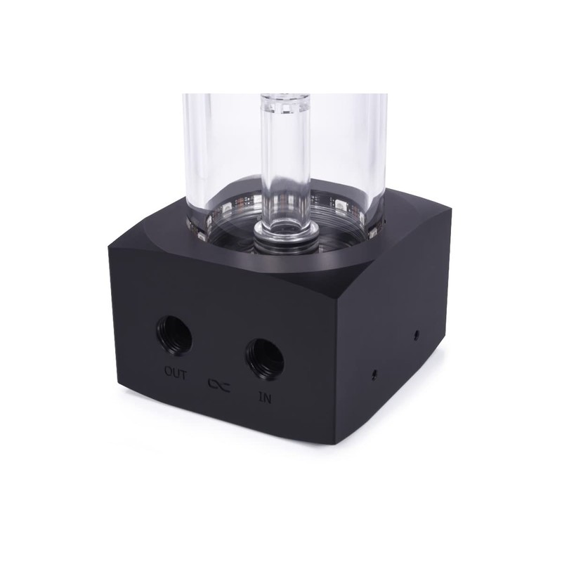 Alphacool Core 100 Aurora ARGB Expansion Tank, Acrylic, Black