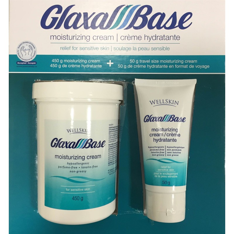 Glaxal Base Moisturizing Cream Value Pack 450g+50g travel size
