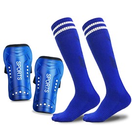 Soccer Shin Guards Pads with Socks Gear for Soccer 3,4,5-16 Year Old and Up Little Girls Boys Kids Child Youth Toddler Teenagers