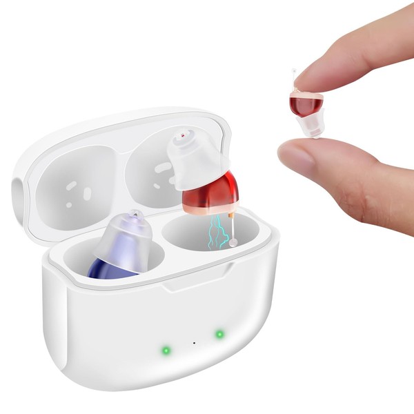 Not Amplifier True Hearing Aids,Invisible 16 Channels Digital Rechargeable Hearing
