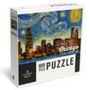 Lantern Press 1000 Piece Jigsaw Puzzle, Chicago, Illinois, Starry Night