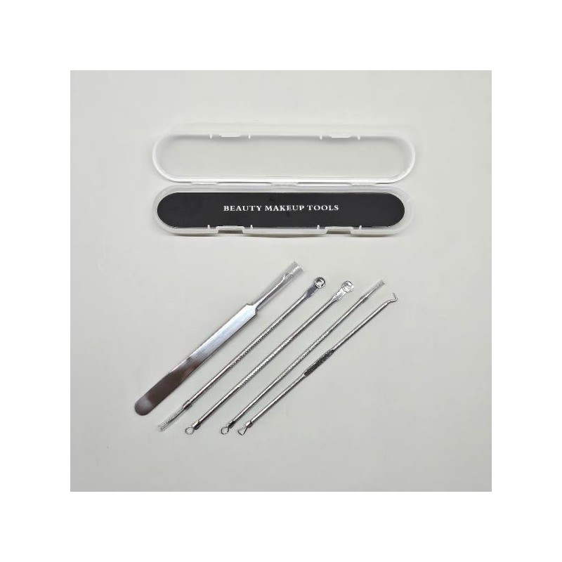 피지 압출기 5종세트 코 블랙헤드 압출핀셋 Pore Extractor 5-Piece Set