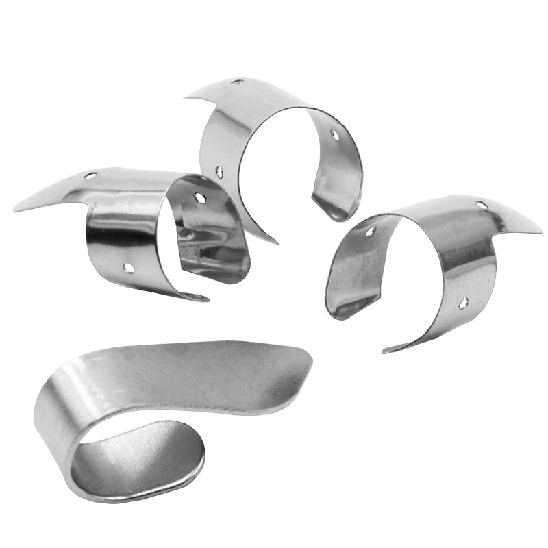 vhbw Finger Pick Set 1x Thumb Pick, 3x Fingerpick Guitar