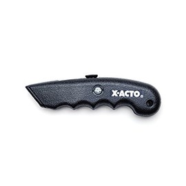 X-ACTO X3272 SurGrip Utility Knife with Contoured Plastic Handle and Retractable Blade, Black