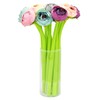 SIPLIV 12Pcs Creative Artificial Flowers Gel Ink Pen Ballpoint Pen