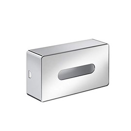 Emco Loft 55700100 Toilet Tissue Box (Colour Chrome, Length 251 mm, Tissue Box for Bathroom Wall Mount) Normal