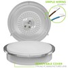 Leisure LED Brushed Nickel Ceiling Light 12 inch Flush Mount
