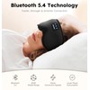 AHUIARGY Ice Silk Sleep Mask with Headphones, Sleep Headphones for