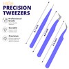 SIVOTE Pinzas de pestañas para extensiones de pestañas para volumen,