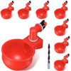 Professional Chicken Waterer Cups, 8pcs Large Chicken Water Feeder, Automatic