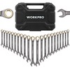 WORKPRO 22-Piece Ratcheting Wrench Set, Ratchet Combination Wrench Sets with