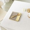 Tablecloth, Natural Texture, White, Brown, Stylish, Solid, 51.2 x 70.1