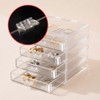 PASDUCHAS 16 PCS Self-Adhesive Clear Plastic Hinges, Small Acrylic Crafts