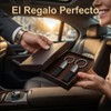 Llavero para Auto Hombre, Llaveros de Acero y Cuero Desmontable