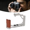 Camera Cage with Wood Handle Anodized Anti Slip Easy To