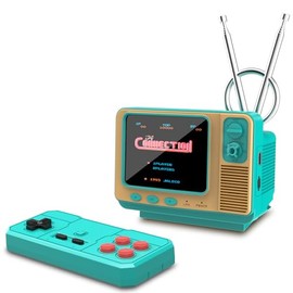 Mini TV Retro consola de juegos de mano -42 juegos clásicos con licencia de JALECO, juguete portátil para juegos con tarjeta TF para extender los juegos de los 80 y los 90, soporta dos jugadores y