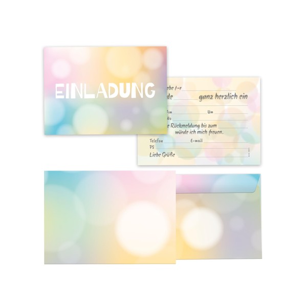 Limonia 12 x Invitation Cards with Envelopes for Children's Birthday