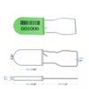 Plastic Padlock Seal with Barcode and Number Security Seals Wire