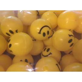 Unbranded/Generic 1" Smile Emoji Plastic Balls Vending Machine Toys 100 pieces Birthday Grab Bags
