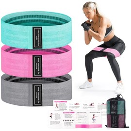 BONTOOLZ Banda De Resistencia, Ligas de Resistencia para Ejercicio 5PCS, Bandas Elasticas de Látex Natural para Piernas Brazos Glúteos musculación Yoga, Pilates, Gimnasio, Fitness, Entrenamiento
