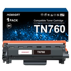 WORDGIFT Compatible TN760 Toner Cartridges Replacement for Brother TN-760 TN730 to Use with HL-L2350DW HL-L2395DW HL-L2390DW HL-L2370DW MFC-L2750DW MFC-L2710DW DCP-L2550DW (Black, 1 Pack)