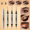 2-in-1 Microblading Eyebrow Pencil with 4 Fork Tips, Magic 3D