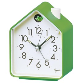 Seiko Clock Alarm Clock Clock Analog Green 4.3 x 3.4 x 2.5 inches (110 x 86 x 63 mm) PYXIS Pixis NR452M