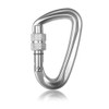 Carabiner Hook Screw Lock D Shape Camping Outdoor Key Pendant