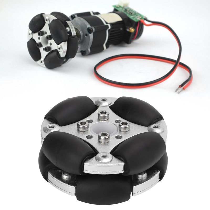 48mm Double Aluminum Alloy Omni Directional Wheel Loading 3kg for