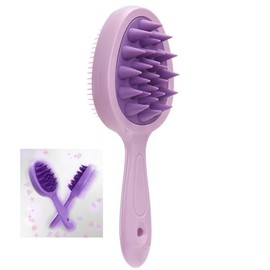 Cepillo de Silicona de Doble Cara para Cabello Húmedo Y Seco. Elimina Nudos Y Reduce La Rotura. para Todo Tipo de Cabello. Peines Grandes para Masaje 